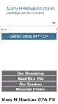 Mobile Screenshot of mhawkinscpa.com